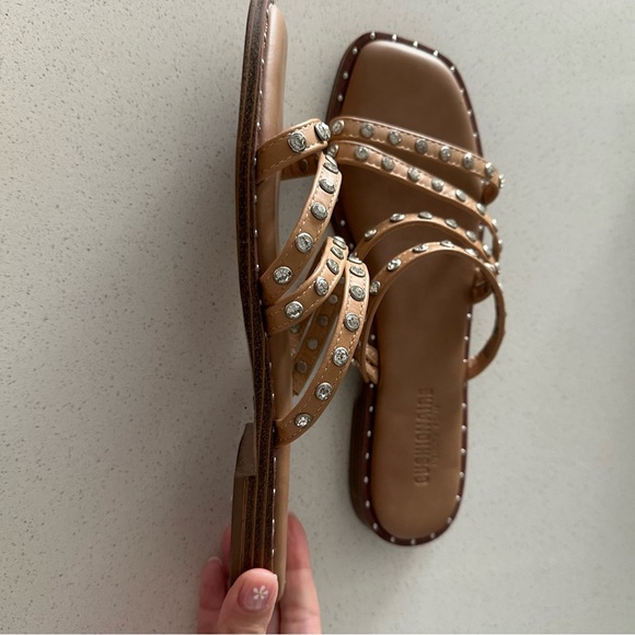 Cushionaire Memory Foam Rhinestones Sandals - Picture 3 of 4